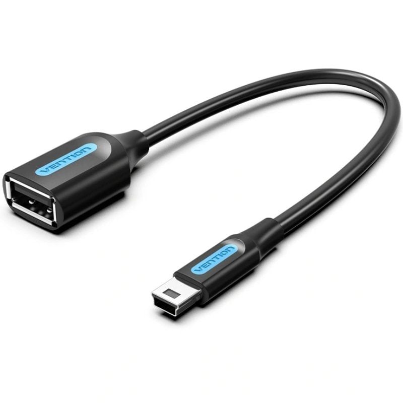 Cabo Vention CCUBB USB 2.0 / USB Mini-b Macho - USB Fêmea / 480mbps / 15cm / Preto