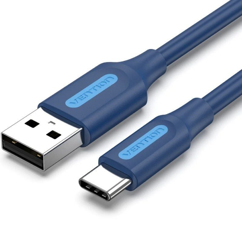 Vention COKLF USB 2.0 Tipo C / Macho USB Tipo C - Macho USB / Até 60W / 480mbps / 1m / Azul