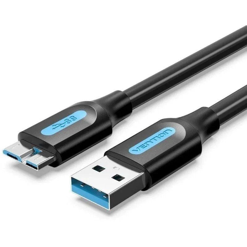 Cabo Vention COPBD USB 3.0 / USB Macho - Microusb Macho / Até 10W / 5gbps / 50cm / Preto