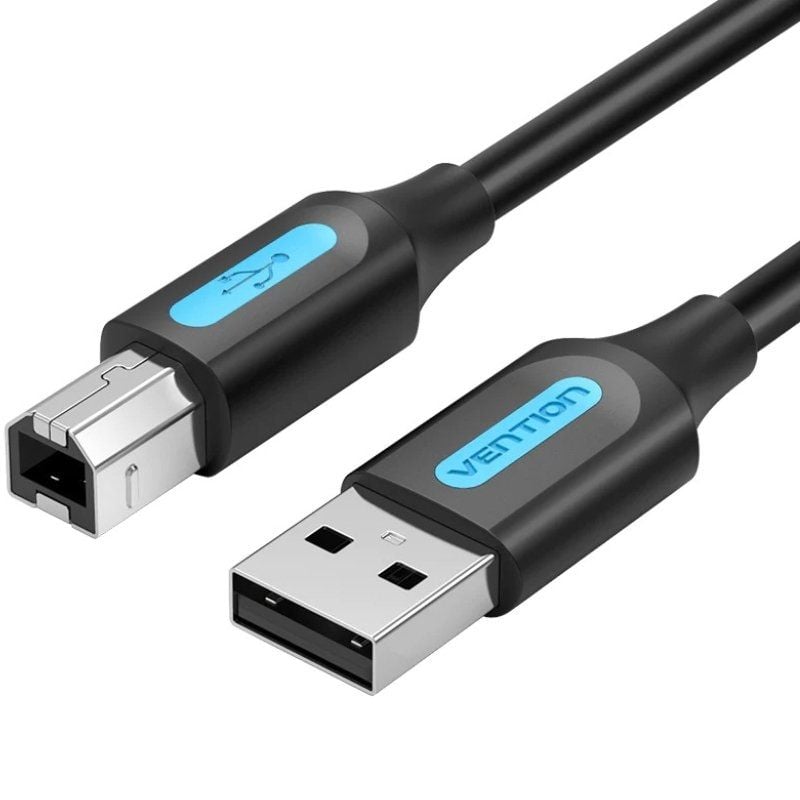 Vention COQBD Cabo USB 2.0 para Impressora / USB Tipo B Macho - USB Macho / 480mbps / 50cm / Preto
