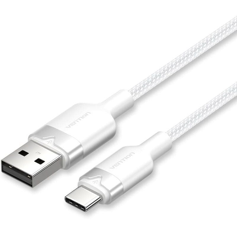 Vention CTNWF USB 2.0 Tipo C / USB Tipo C Macho - USB Macho / Até 60W / 480mbps / 1m / Branco