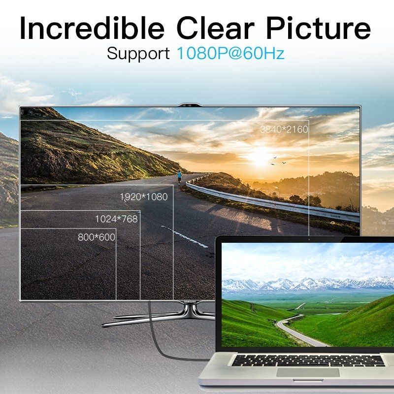 Vention HABBG / Cabo Conversor Mini Displayport Macho - HDMI Macho / 1,5 M / Preto