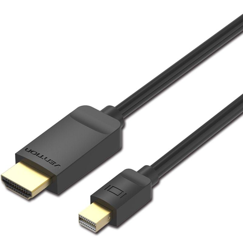 Vention HABBH / Cabo Conversor Mini Displayport Macho - HDMI Macho / 2m / Preto