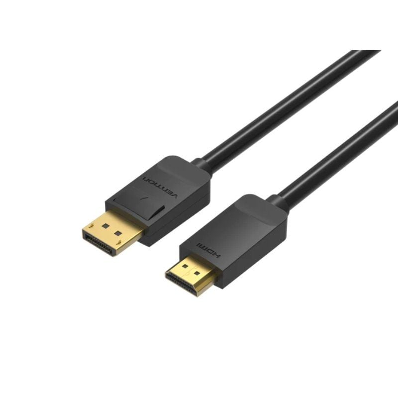 Vention HADBH / Cabo Conversor Displayport Macho - HDMI Macho / 2m / Preto
