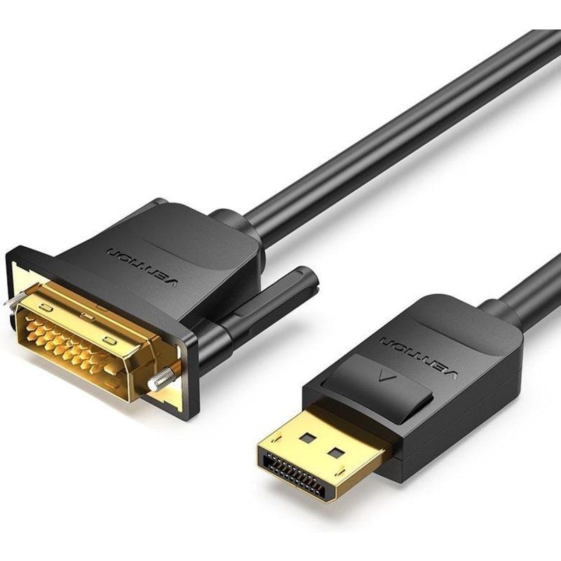 Vention HAFBH / Cabo Conversor Displayport Macho - DVI Macho / 2m / Preto
