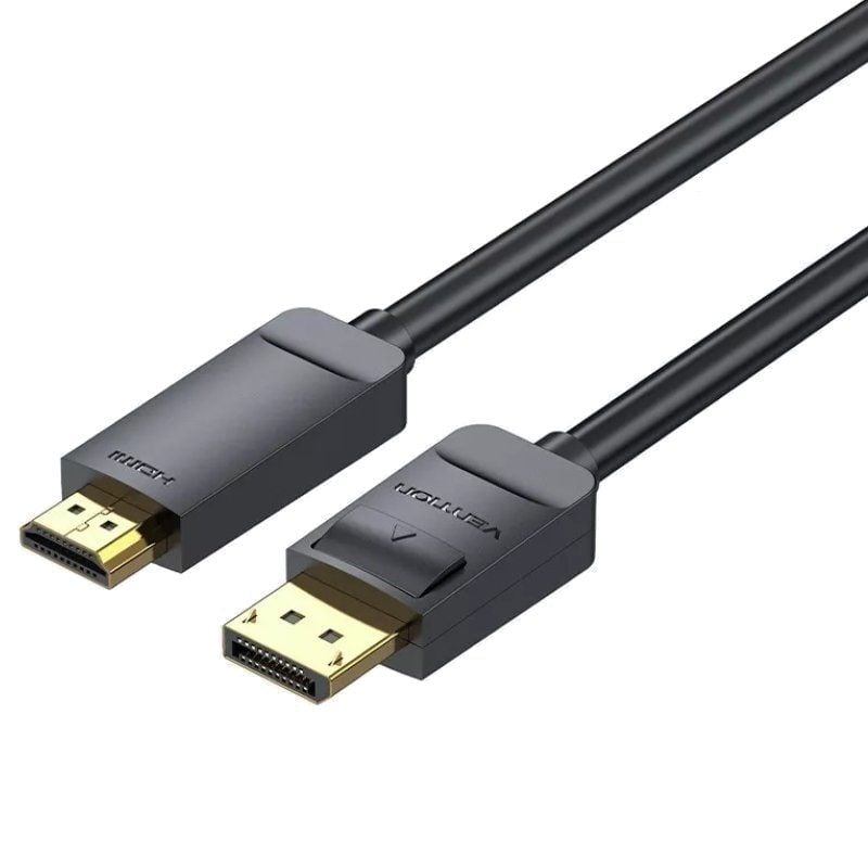 Cabo Conversor HAGBI Vention / Macho Displayport - Macho HDMI 4K / 3m / Preto