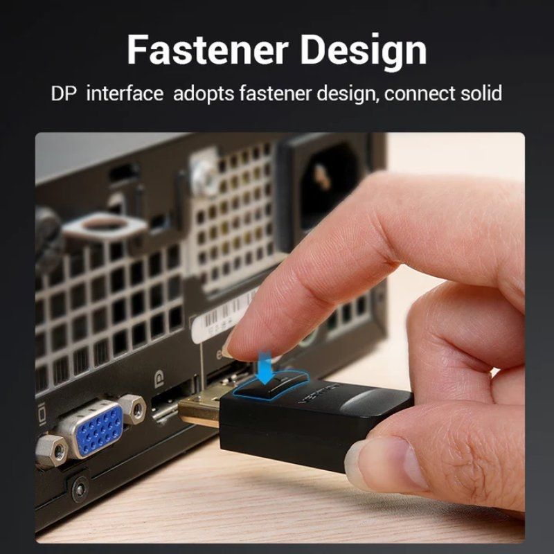 Vention HBLBH / Cabo Conversor Displayport Macho - VGA Macho / 2m / Preto