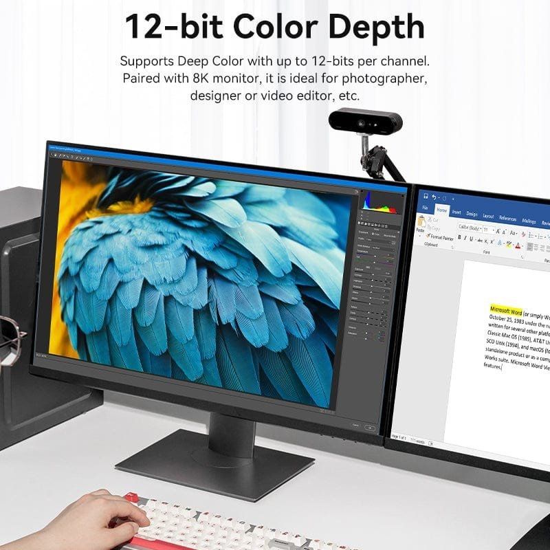 Displayport 1.4 8K Vention HCFLG / Cabo Conversor Displayport Macho - Mini Displayport Macho / 2m /…