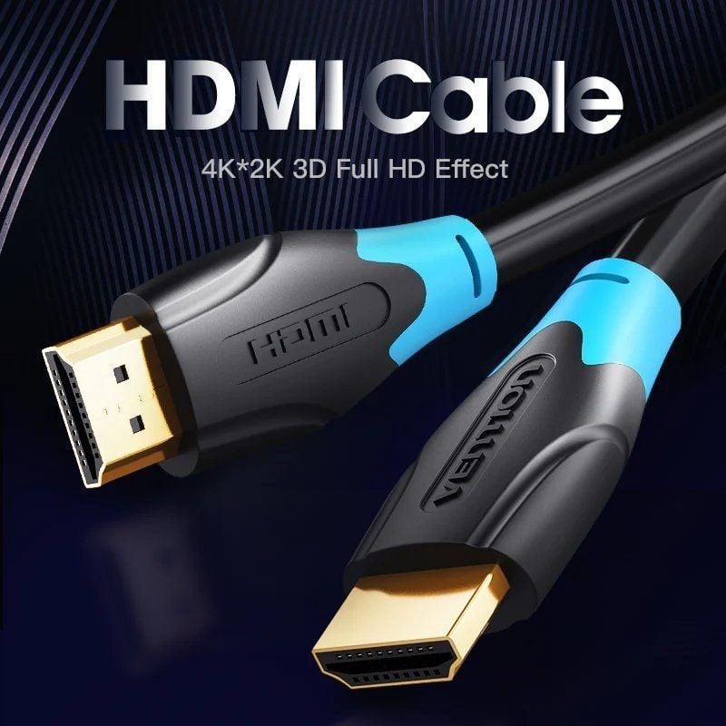 HDMI 2.0 4K Vention AACBK / Macho HDMI - Macho HDMI / 8m / Preto