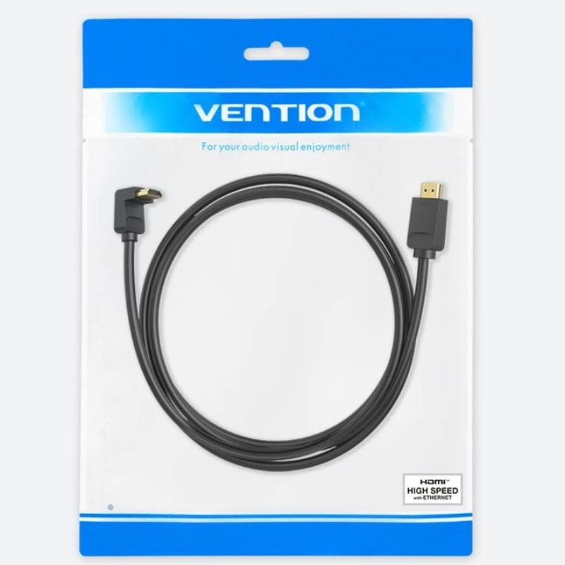 Vention AAQBH / Cabo HDMI Macho - HDMI Macho 2.0 4K com Ângulo / 2m / Preto