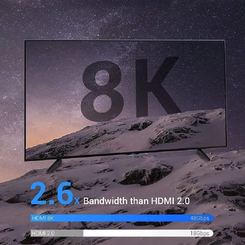 Cabo HDMI 2.1 8K Vention ALGLI HDMI / Macho HDMI - Macho HDMI / 3m / Azul