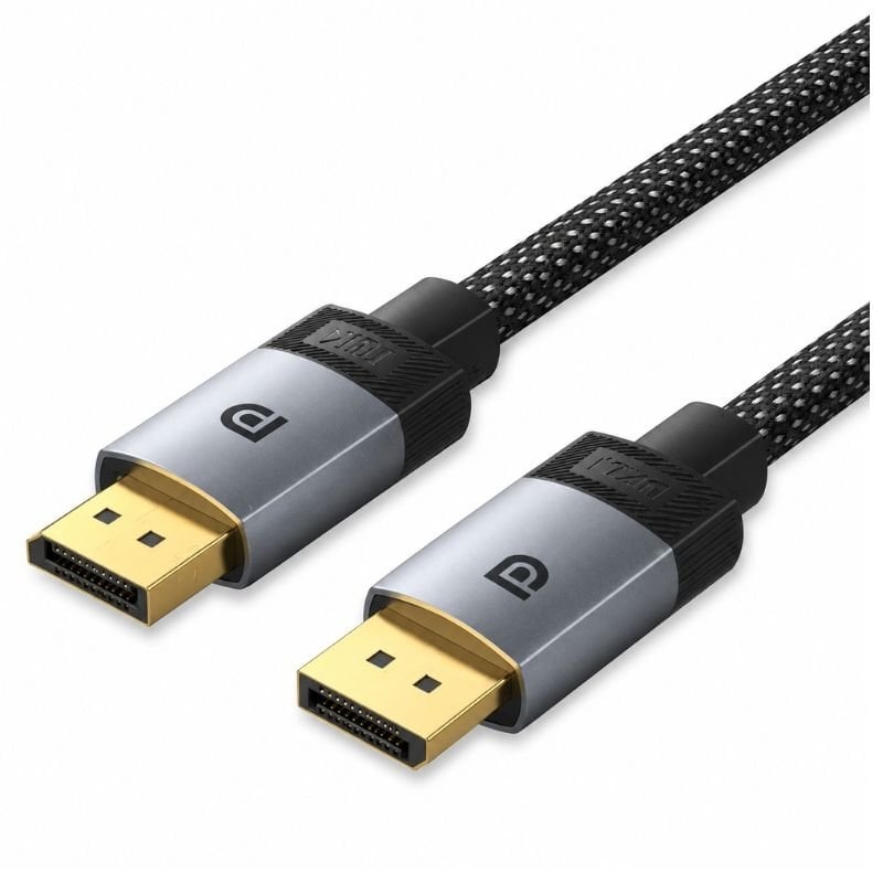 Cabo Displayport 2.1 16K Vention HGBHI / Displayport Macho - Displayport Macho / 3 M / Cinzento