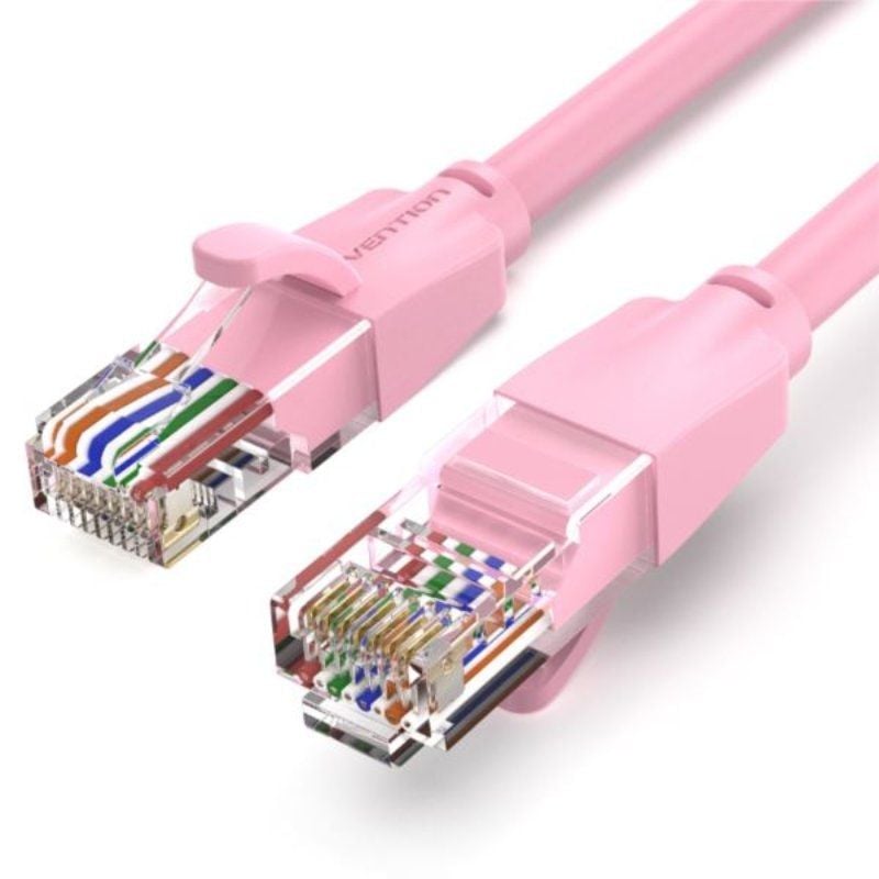 Cabo de Rede RJ45 UTP Vention IBEPF Cat.6 / 1m / Rosa