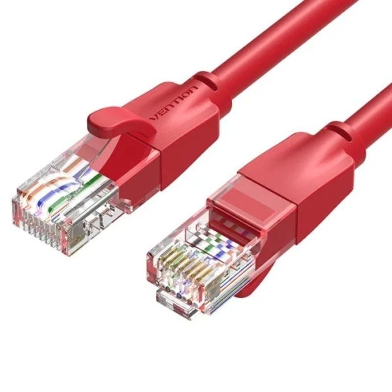 Cabo de Rede RJ45 UTP Vention IBERF Cat.6 / 1m / Vermelho