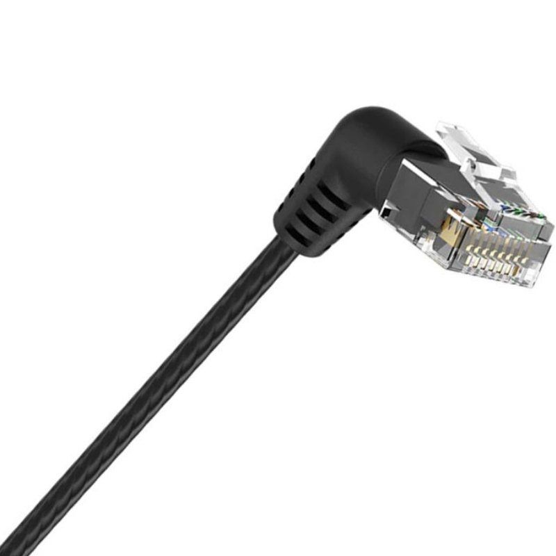 Cabo de Rede RJ45 UTP Vention IBOBG Cat.6a / 1,5m / Cabeça Rotativa 360º / Preto