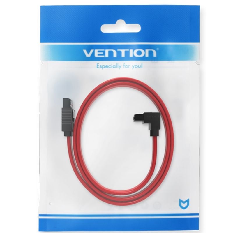 SATA Vention KDDRD / SATA Fêmea - SATA Fêmea / 50cm / Vermelho
