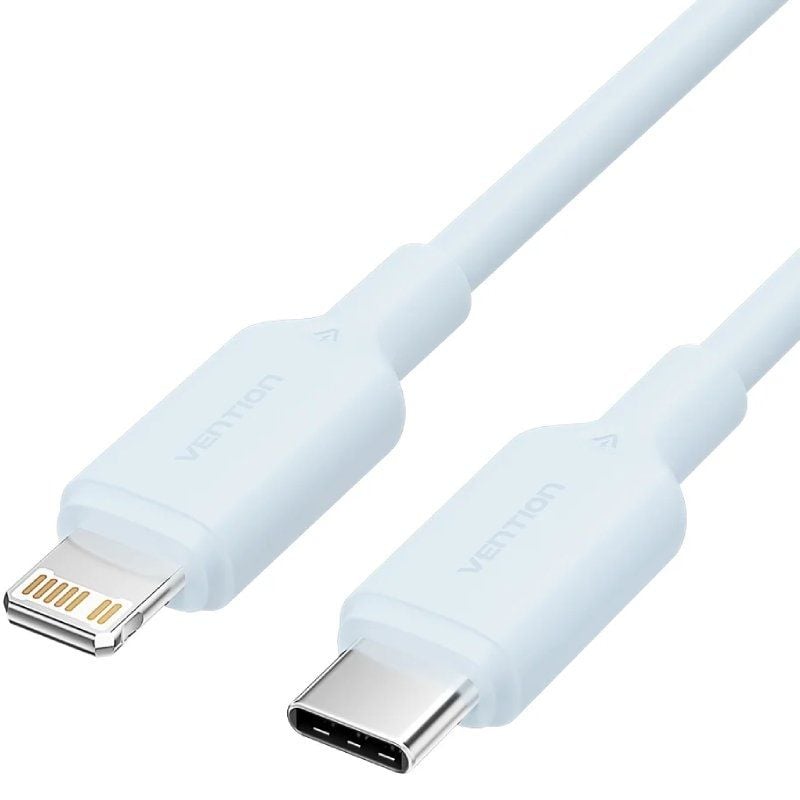 USB 2.0 Type-c Lightning Vention LAKSH / USB Type-c Macho - Lightning Macho / Até 27W / 480mbps / 2…