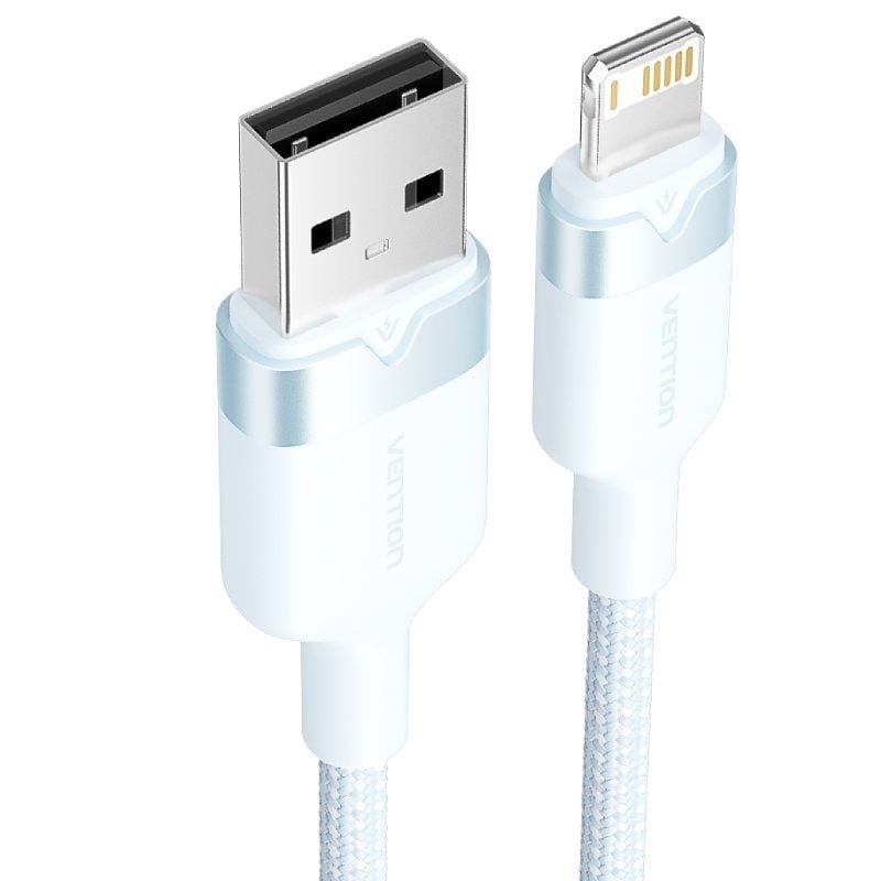 USB 2.0 Lightning Vention LANSF / USB Macho - Lightning Macho / 480mbps / 1m / Azul