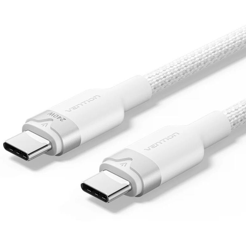 USB Type-c 2.0 5A Vention TRIWF / USB Type-c Macho - USB Type-c Macho / Até 240W / 480mbps / 1m / B…