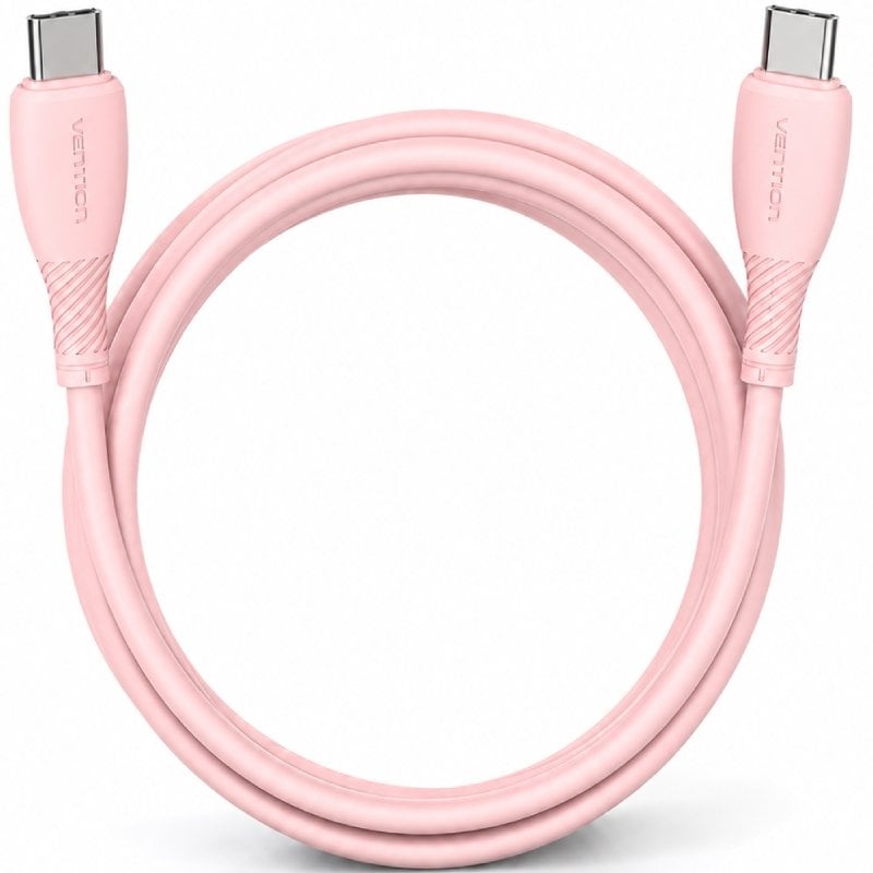 Cabo USB 2.0 Tipo C Vention TRVPH / USB Tipo C Macho - USB Tipo C Macho / Até 60 W / 480 Mbps / 2 M…