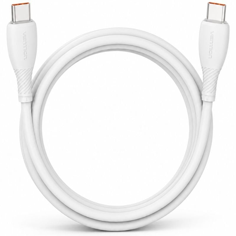 Cabo USB 2.0 Tipo C Vention TRWWH / USB Tipo C Macho - USB Tipo C Macho / Até 100 W / 480 Mbps / 2…