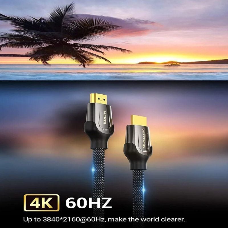 HDMI 2.0 4K Vention Vaa-b05-b1500 / HDMI Macho - HDMI Macho / 15m / Preto
