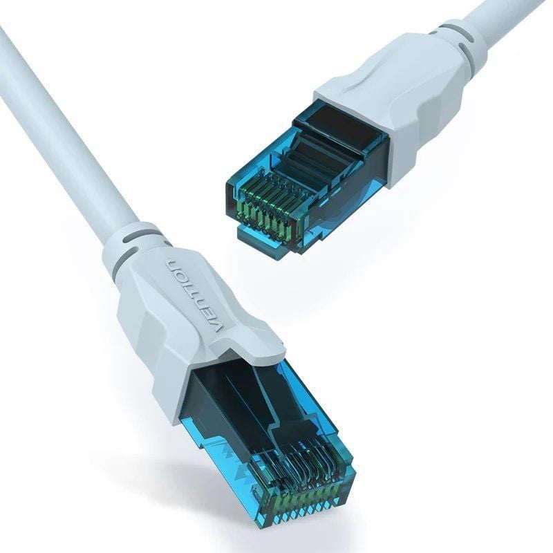 Cabo de Rede RJ45 UTP Vention Vap-a10-s075 Cat.5e / 75cm / Azul e Preto