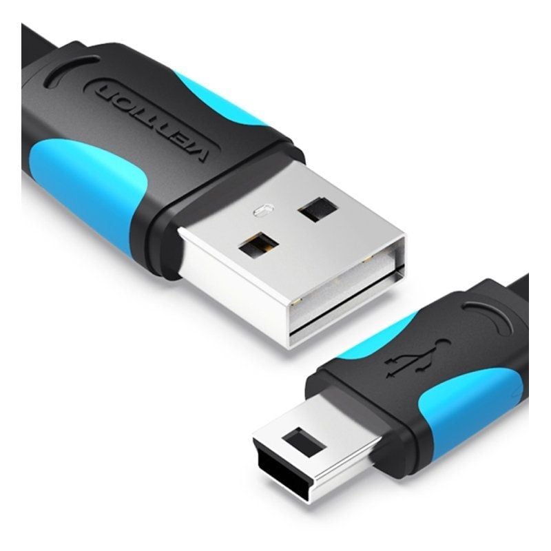 Cabo USB 2.0 Vention Vas-a14-b150 / Mini USB Macho - USB Macho / Até 10W / 480mbps / 1,5m / Azul e…