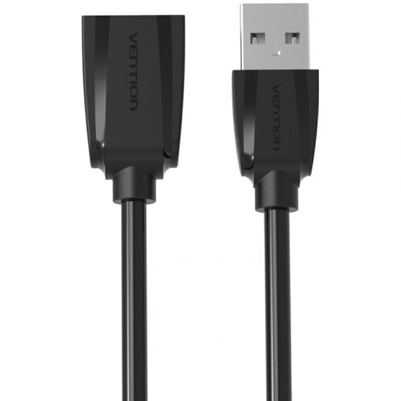 Cabo de Extensão USB 2.0 Vas-a44-b050 da Vention Vas-a44-b050 / USB Macho - USB Fêmea / 50cm / Preto