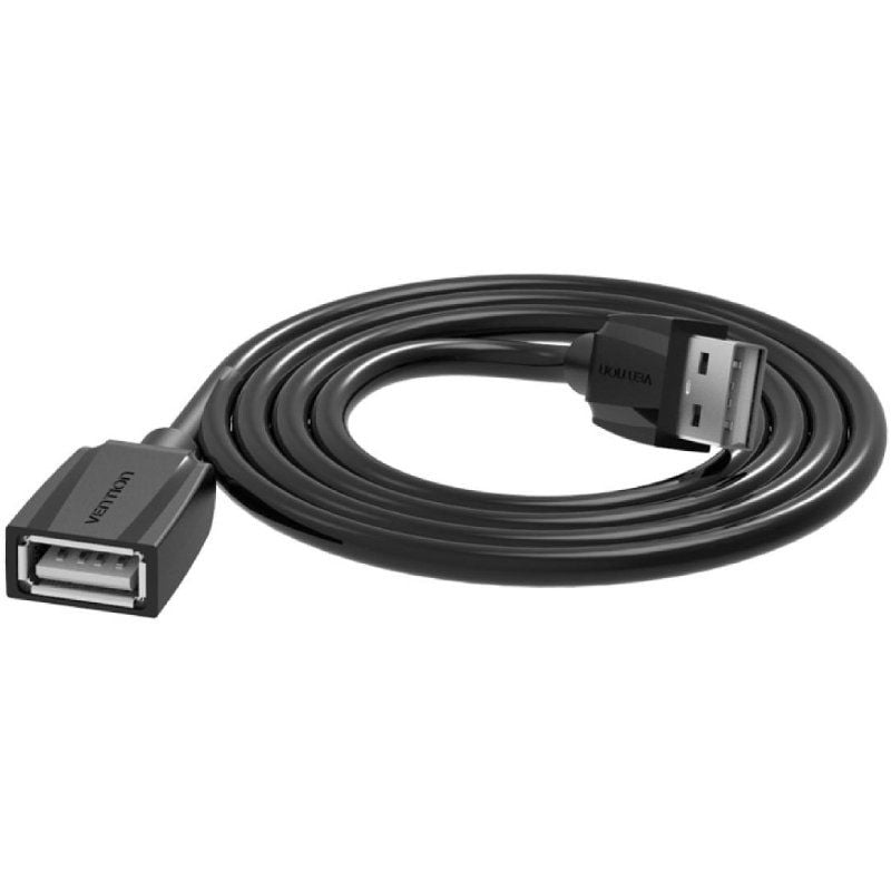 Cabo de Extensão USB 3.0 Vention Vas-a45-b200 / USB Macho - USB Fêmea / 5gbps / 2m / Preto