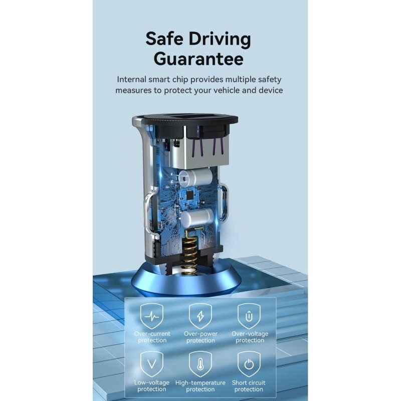 Carregador para Automóvel Vention FFAH0 / 2xusb / 18W