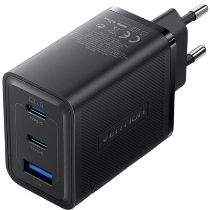 Carregador de Parede Gan Vention Ferb0-eu / 2xusb Type-c / 1xusb / 65W