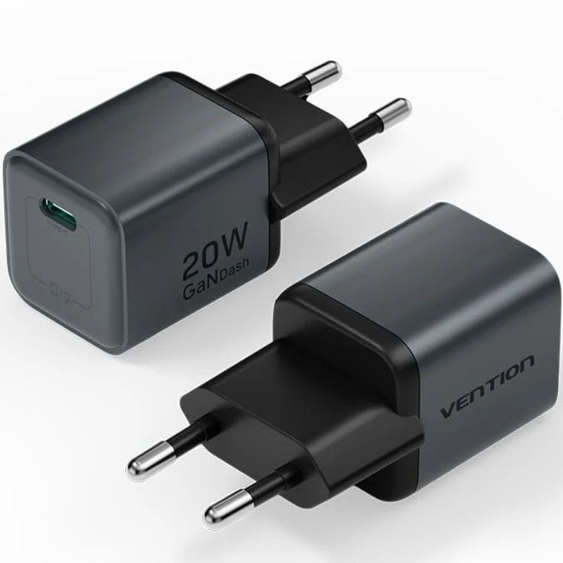 Carregador de Parede Gan Vention Fevh0-eu / 1xusb Type-c / 20W
