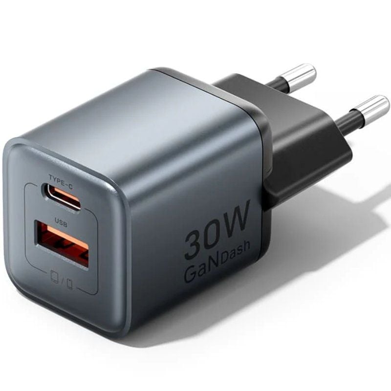 Carregador de Parede Gan Vention Fewh0-eu / 1xusb Type-c / 1xusb / 30W