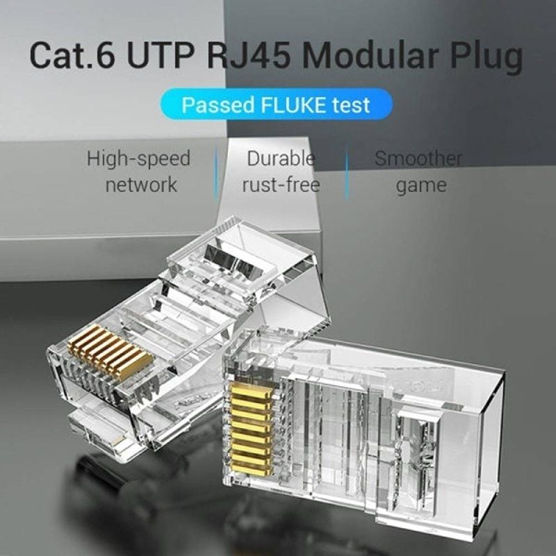 Conector RJ45 Iddr0-100 / Cat.6 UTP / 100 Pcs.