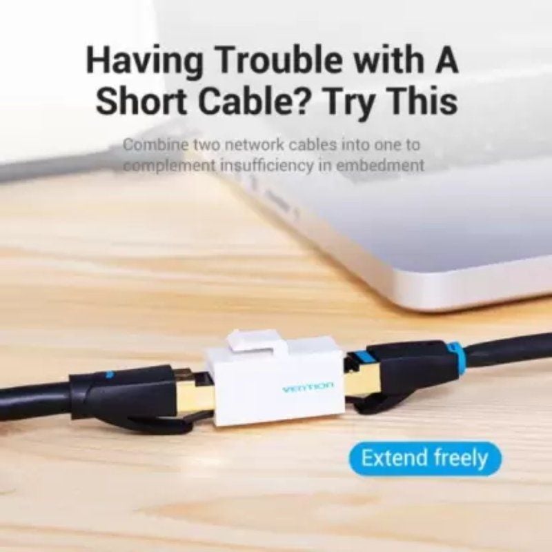 Vention RJ45 Conector Ipgw0-5 Cat6 UTP / 5 Pçs / Branco