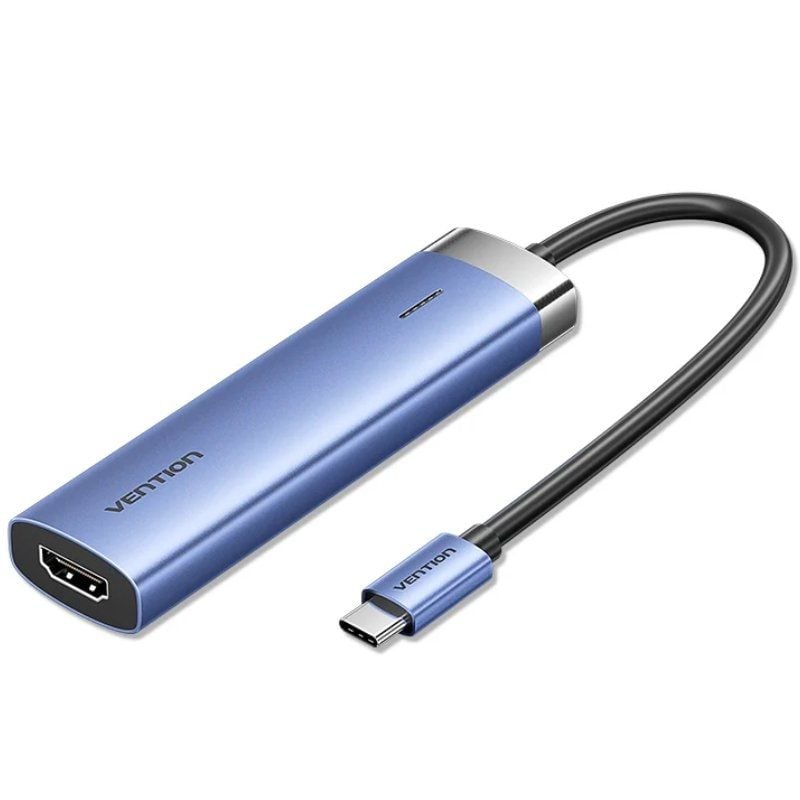 Base de Ligação USB Tipo C Vention TGESB / 3xusb / 1xhdmi 4K / 1xusb Tipo C PD