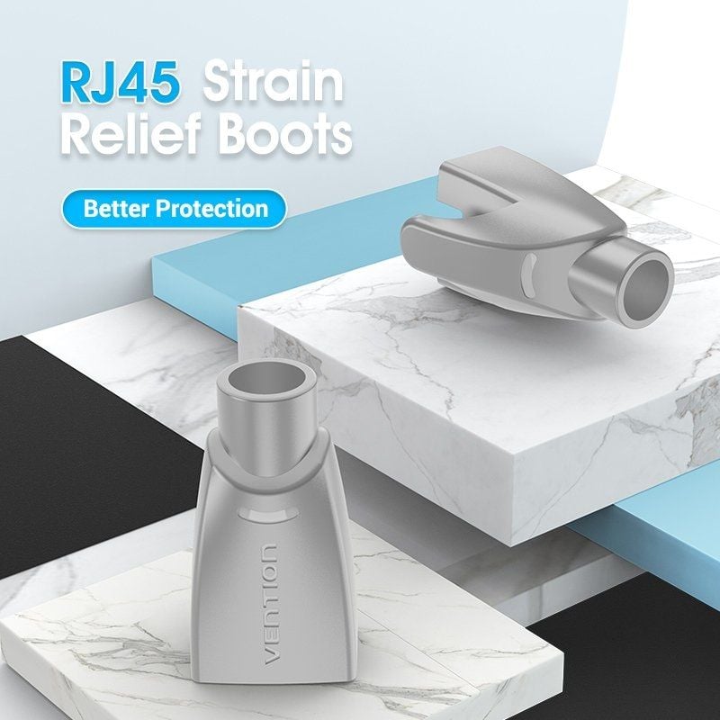 Capa Protetora RJ45 Vention Iodh0-50 / 50 Pcs / Cinzento