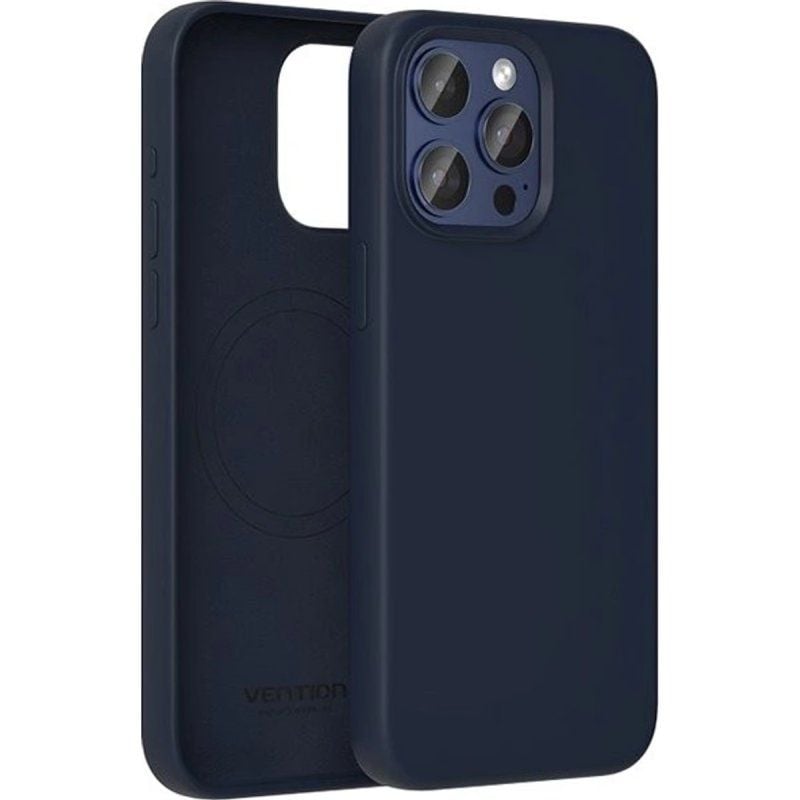 Capa de Silicone com Magsafe Vention Kudl0-30 / Compatível com Iphone 13 Pro / Midnight Blue