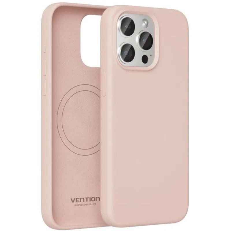 Capa de Silicone com Magsafe Vention Kudp0-10 / Compatível com Iphone 13 / Rosa