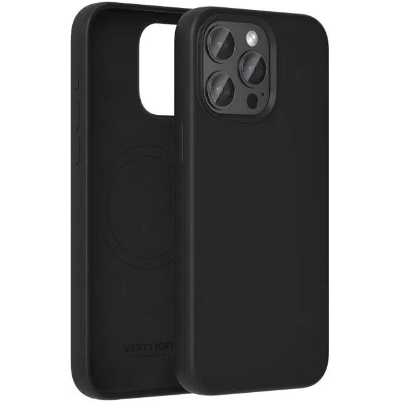 Capa de Silicone com Magsafe Vention Kufb0-20 / Compatível com Iphone 15 Plus / Preto