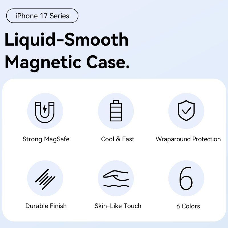 Capa de Silicone com Magsafe Vention Kvcbcg-20 / Compatível com Iphone 17 Air / Preto