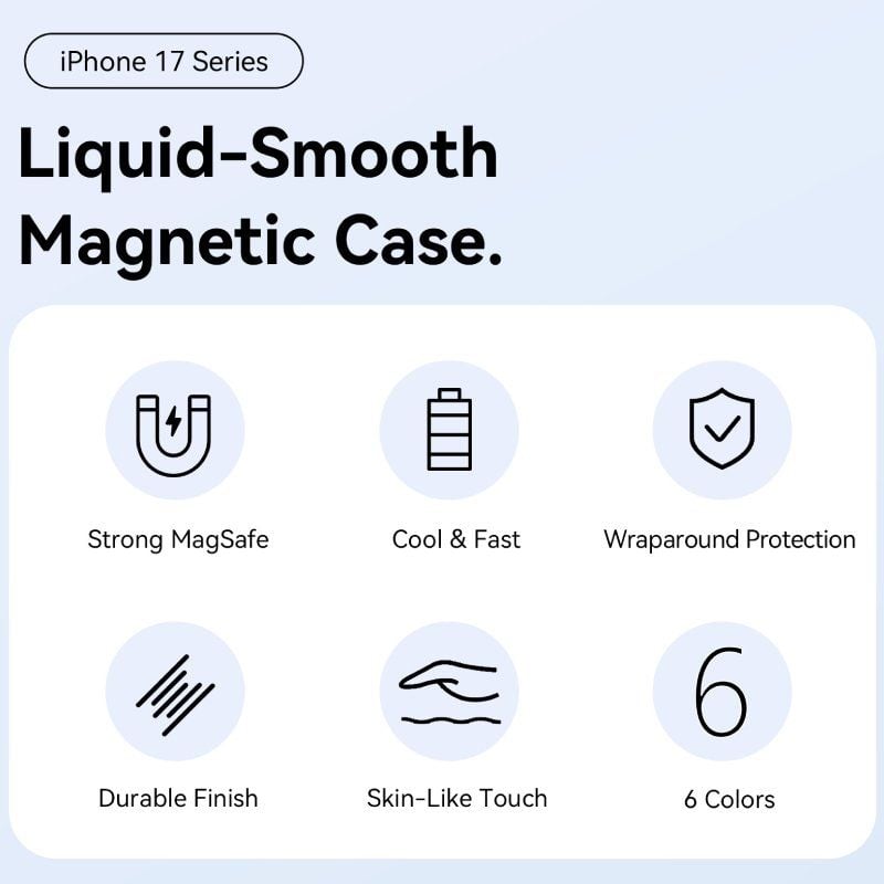 Capa de Silicone com Magsafe Vention Kvcvcb-30 / Compatível com Iphone 17 Pro / Roxo