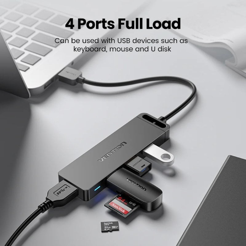 Hub USB 3.0 Vention Chlbb-scb2 / 4xusb / 1xusb Type-c PD