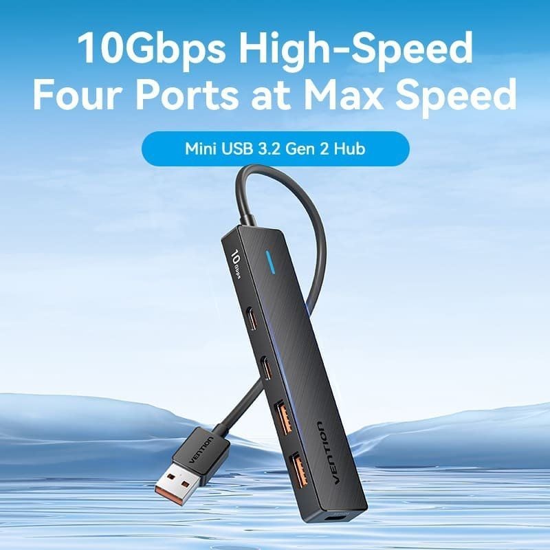 Hub USB 3.2 Vention CHSBB / 2xusb Type-c 3.2 / 2xusb 3.2 / 1xusb Type-c / 15cm