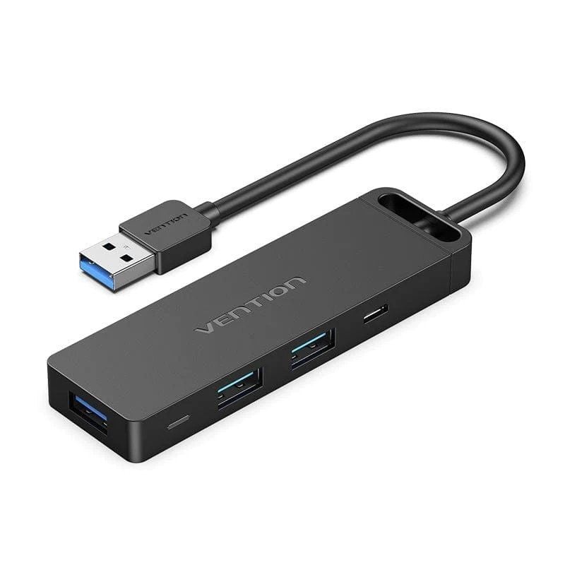Docking USB 3.0 Vention CHVBB / 3xusb / 1xmicrousb PD / 1xleitor de Cartões / Preto