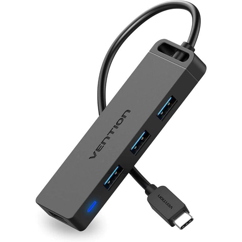 Hub USB Tipo C Vention TGKBF / 4xusb / 1xmicrousb PD / 1m