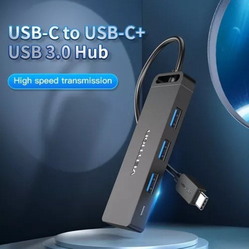 Hub USB Tipo C Vention TGTBB / 3xusb / 1xusb Tipo C / 1x Microusb PD