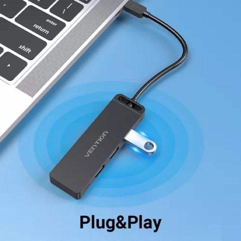 Hub USB Tipo C Vention TGTBB / 3xusb / 1xusb Tipo C / 1x Microusb PD