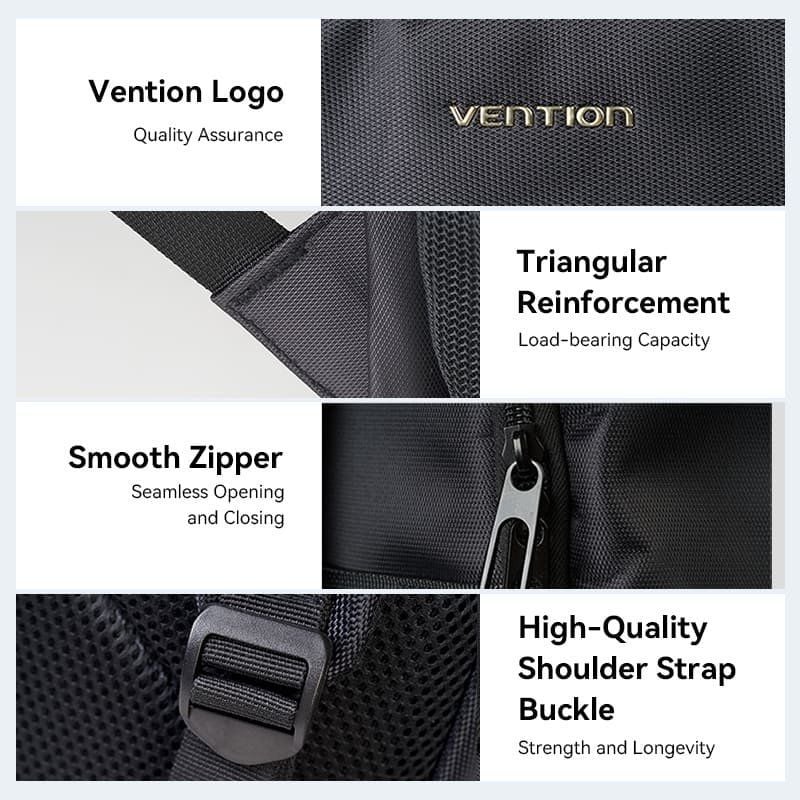 Mochila para Portátil Vention KRMB0 Até 15,6" / 20L / Preto